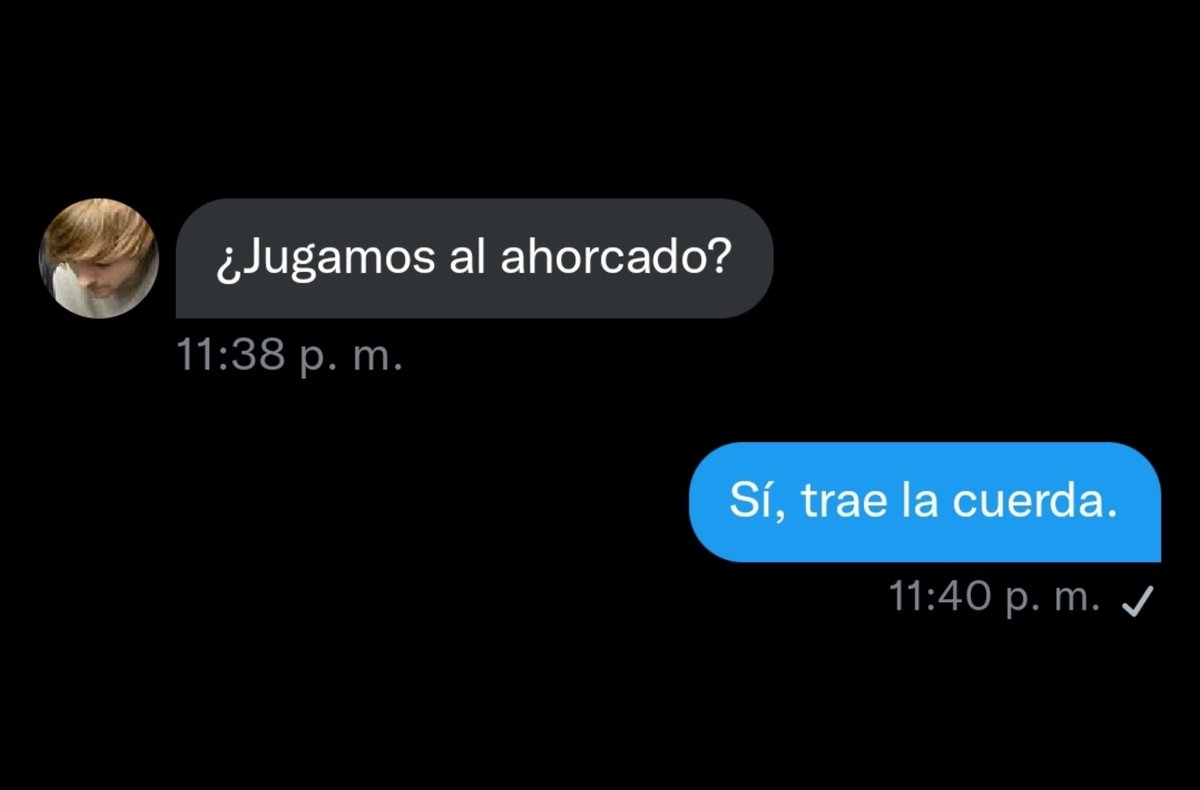 Se rió, pero no era chiste.