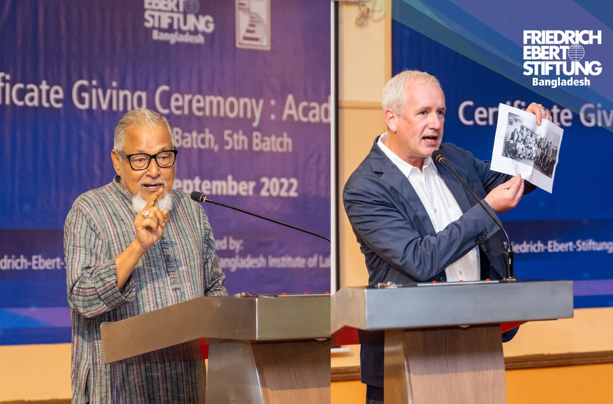 FESinAsia's tweet photo. Congratulations to the latest graduates of the #AcademyOfWork!π Yesterday, 32 fellows received their certificates after successfully completing the pioneering flagship programme for emerging trade union leaders by #FESBangladesh & #BILS. Thank you to everyone involved!π https://t.co/4dIuQG0hB7