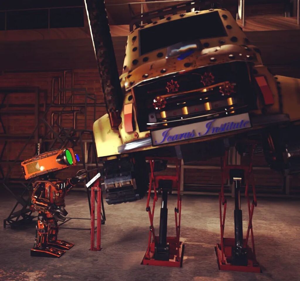 ryut's tweet photo. W.I.P. No.3

Finally added lots of details and properly rigged Daedalus. 
Now am working on animating him.

#blender3d #blender #blenderanimation #daedalus #icarusinstitute #abarth595 #wings #wingedjetpack #garage #workshop #steampunk #steampunkart https://t.co/l15tYdl4yp https://t.co/OUWnE2WkWJ
