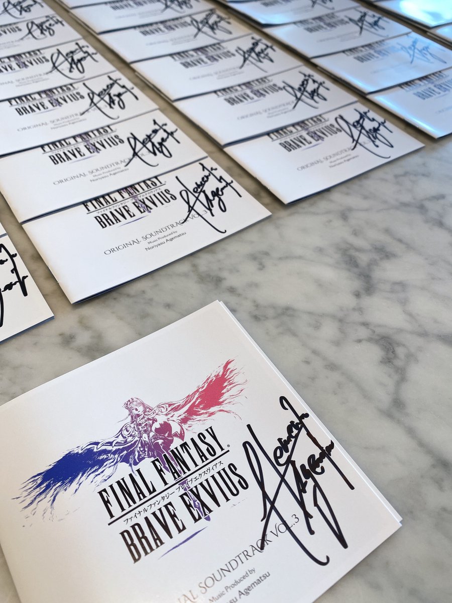 RT @sem_sep: #TGS2022 サイン入れレポ📷 💿FINAL FANTASY BRAVE
