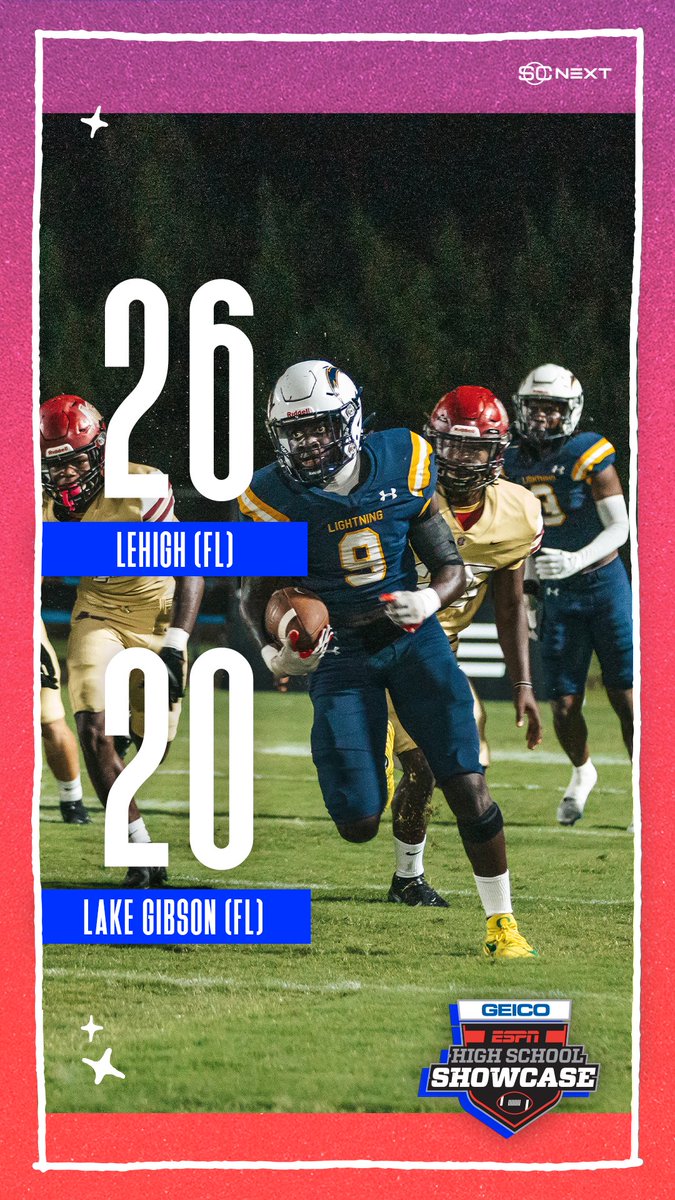 FINAL: Lehigh (FL) 26 - Lake Gibson (FL) 20 🏈