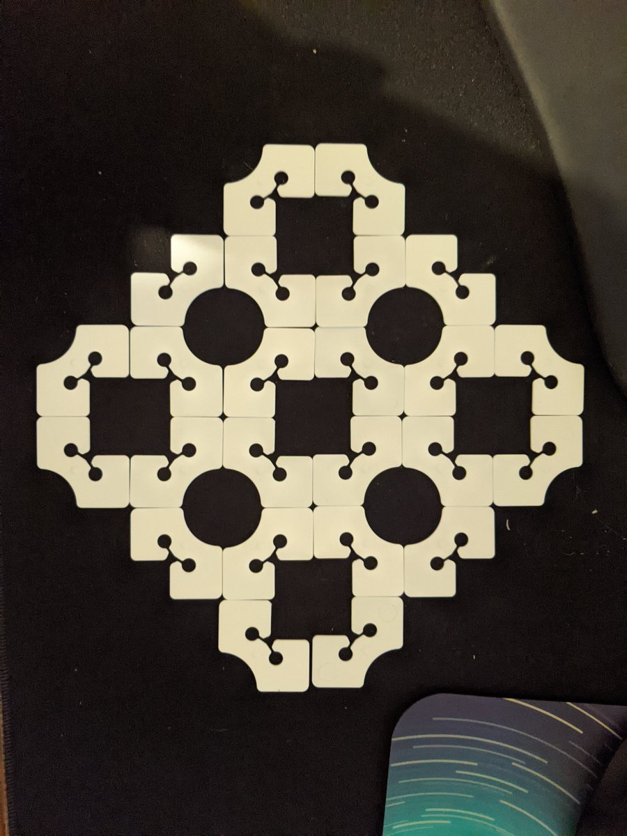 JeremyInSTEM's tweet photo. Over the last months, I've ended up accumulating a number of those little clasps that come with masks. Turns out they make satisfying tessellations and other shapes. 👀 https://t.co/nnvkYdQkE5