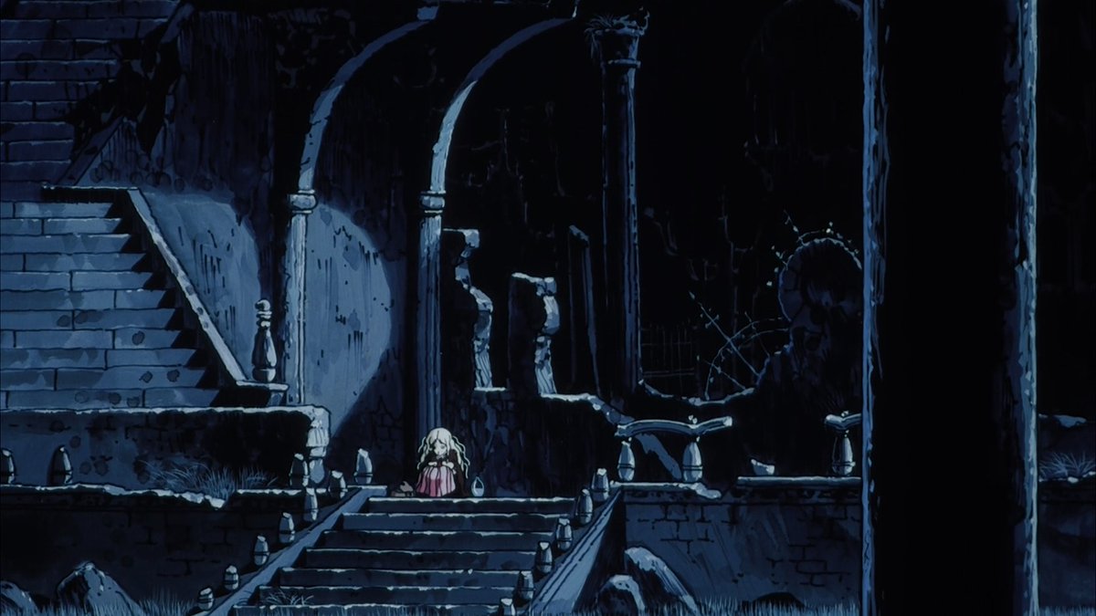 Magicmew12's tweet photo. RIP Shichiro Kobayashi, the greatest anime background artist of all time. The art director of Gutsy Frog, Gamba, Treasure Island, Castle of Cagliostro, Aim for the Ace, Cobra, Beautiful Dreamer, Angel's Egg, Touch, Utena, Berserk, Windy Tales and many many others https://t.co/HLceThFP1D