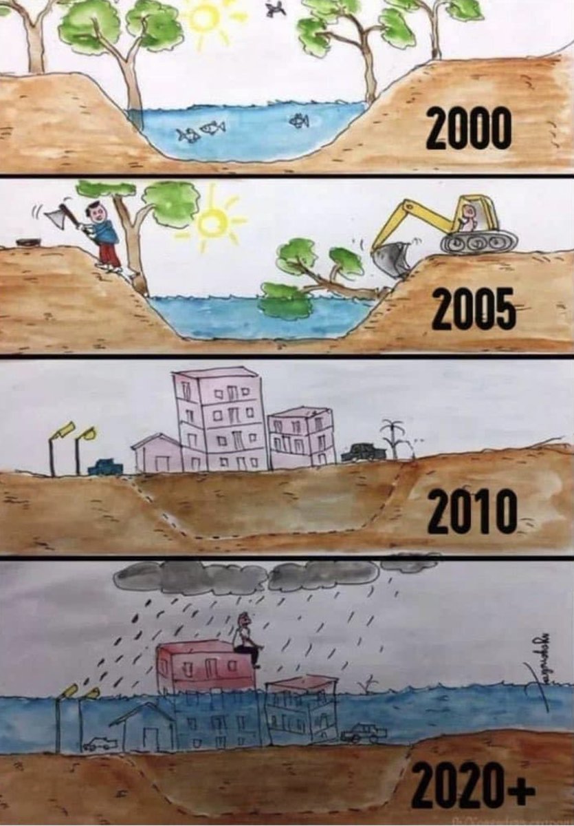 Thevasundhara's tweet photo. The story…older localities in #bengaluru are not flooding. Think about it… https://t.co/vWg3lSd3Kw