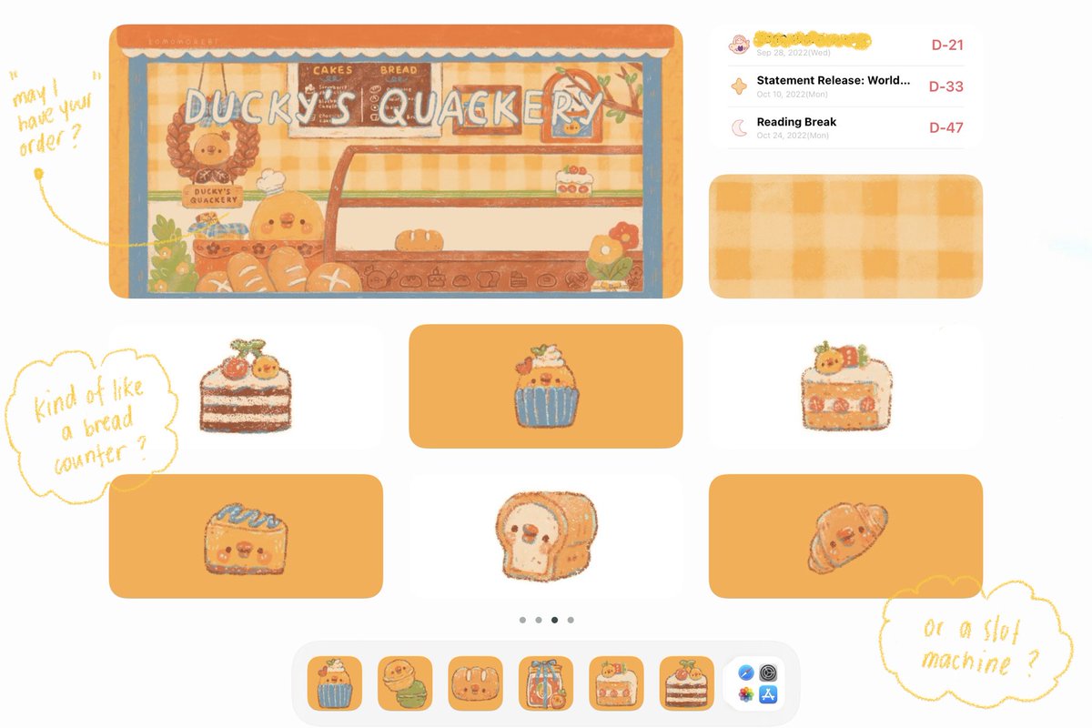 bymirasoul's tweet photo. — new ipad homescreen layout 🥖✨ https://t.co/37zeSc7epf