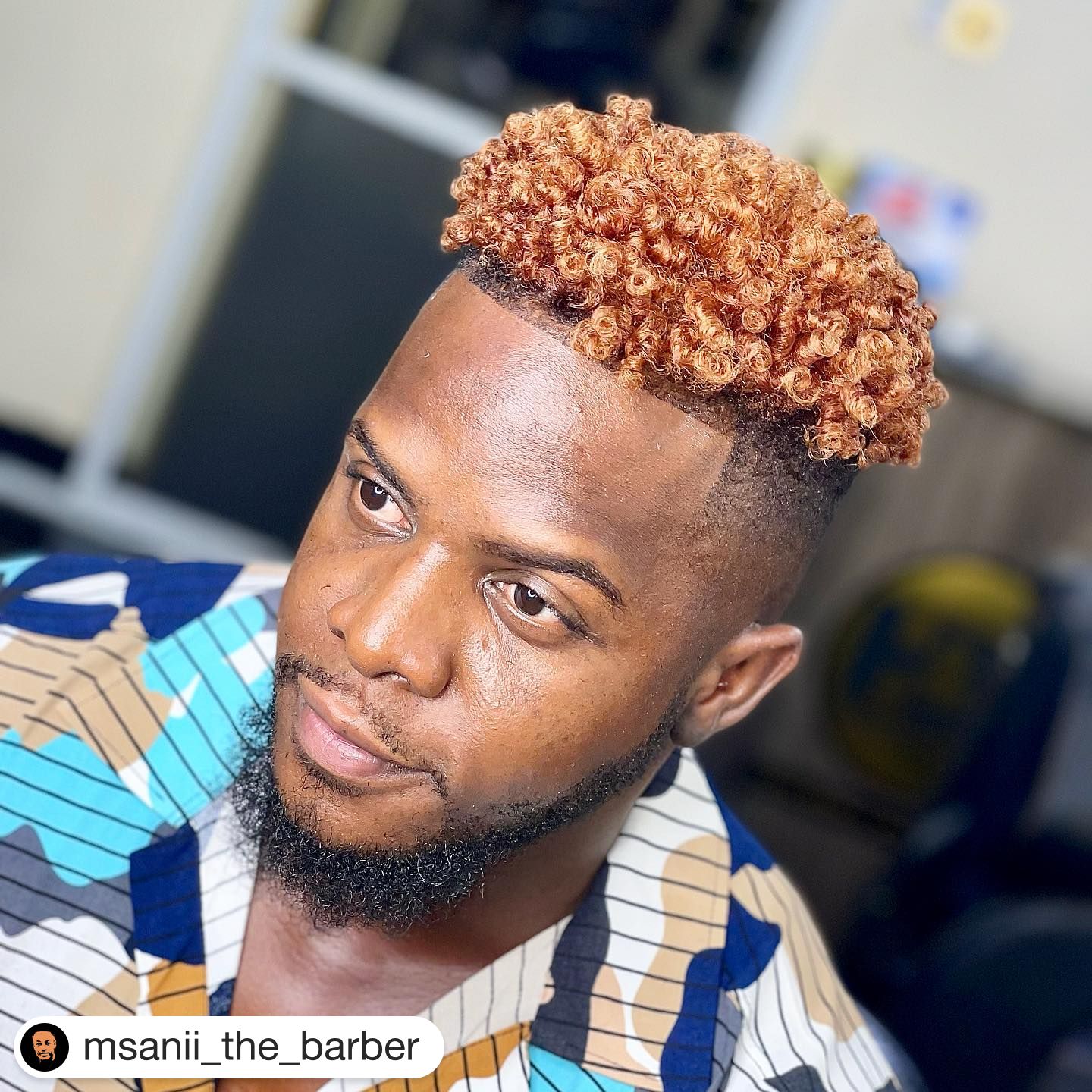 Msanii The Barber on X It s curly season Yes Men also wear curls Both Colour and curls were done hairandnails 001 curls curlyhair curlsfordays hairstyles fashion fashionstyle haircut fade shapeup bear...