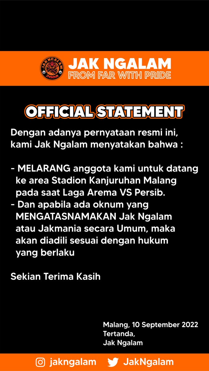 jakngalam's tweet photo. Fokus dukung Persija hari minggu, kita ada jadwal nobar. https://t.co/GvmDkdsoQ1