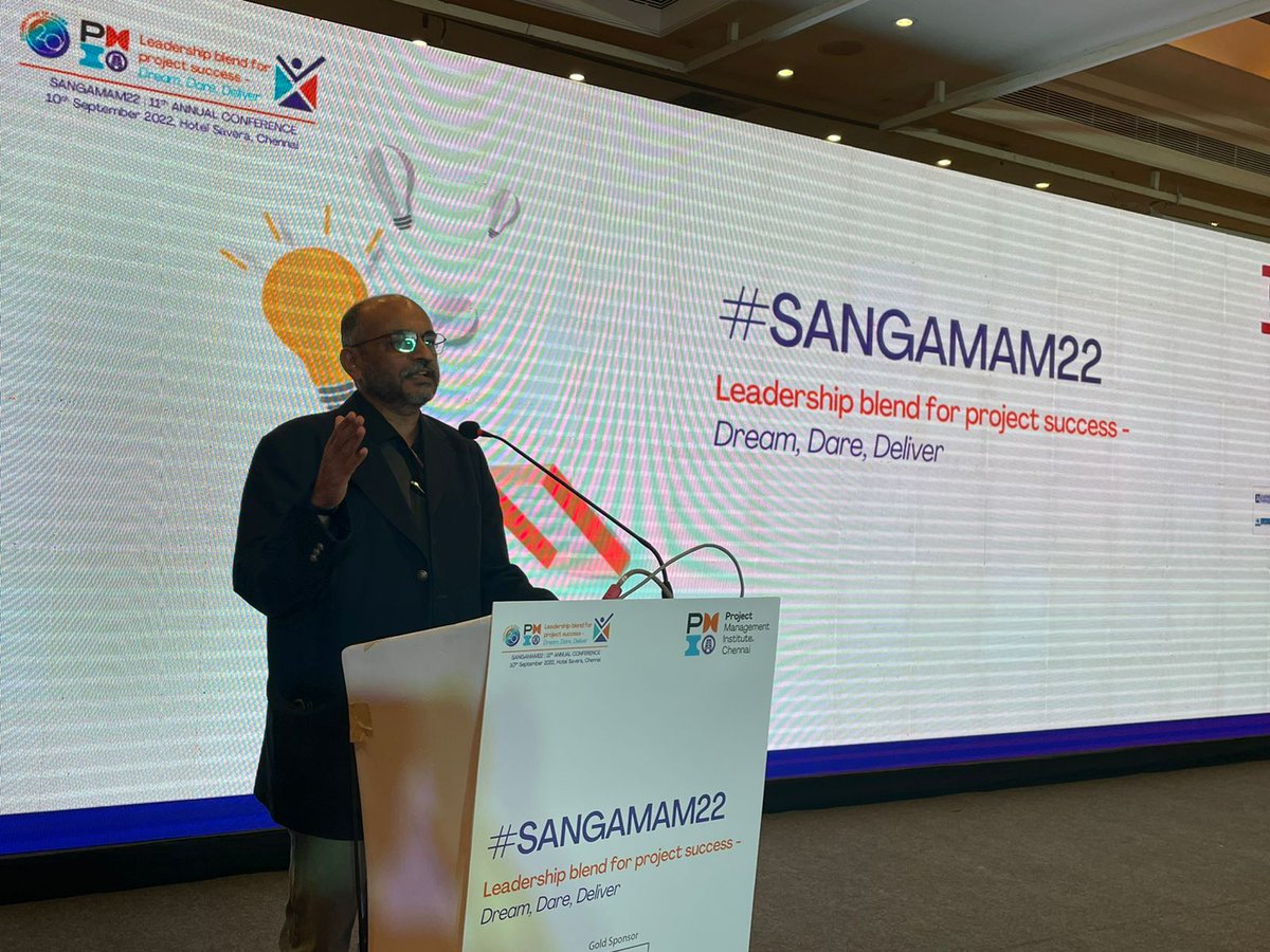 pmichennai's tweet photo. Talk on imparting Project Management knowledge to students by Mr. Hari Balachandran, CEO, ICT Academy |
#SANGAMAM22 #PMOT #PMI #PMICC #PMICHENNAI #PMIR11 #leadership
@pmichennai @pminstitute @ManoThangaraj @RAKRI1 @arunrajias https://t.co/TUpFst8Ux7