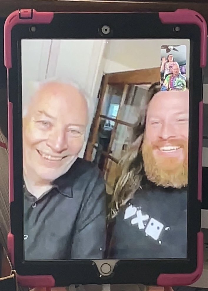 TheFibberMcGee's tweet image. @joelansdale @KeithLansdale I feel so lucky to have had a FaceTime call with the man himself, JOE LANSDALE! I can’t thank both Joe and Keith enough for setting this up for me! What a great pair of guys. I’m still in disbelief. It was a dream come true!