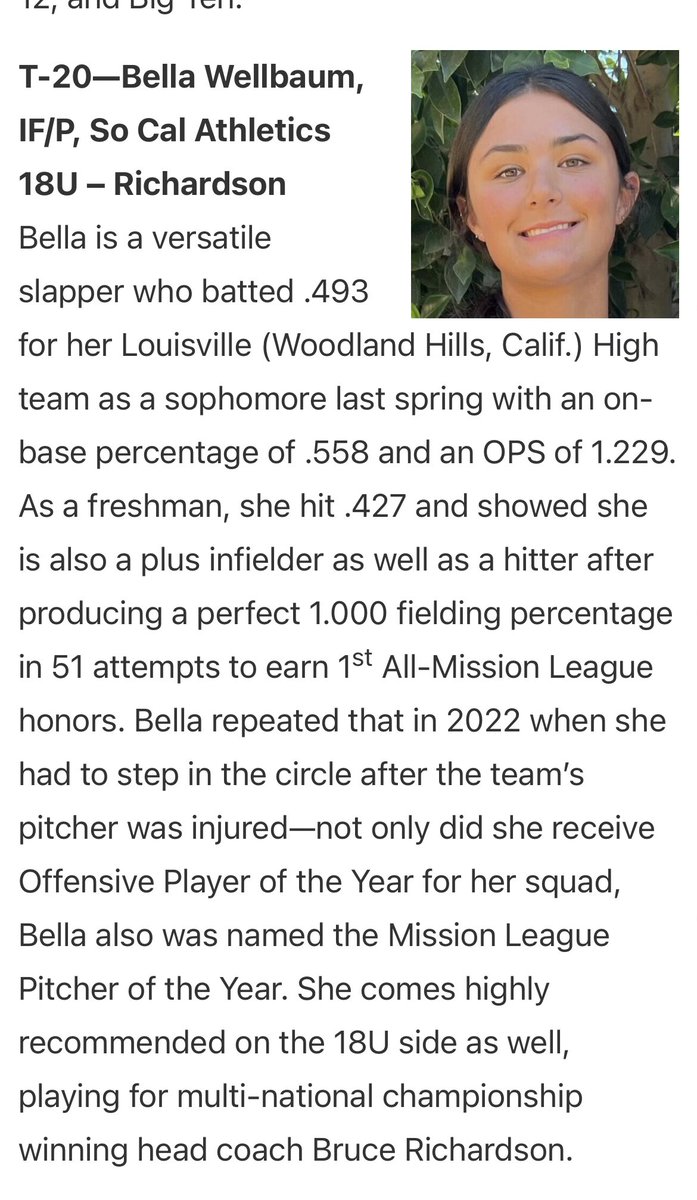 Thank you so much <a href="/ExtraInningSB/">EXTRA INNING SOFTBALL</a> for ranking me 20th! So grateful! <a href="/BrenttEads/">Brentt Eads</a> <a href="/SCAs_Richardson/">So Cal Athletics Richardson</a> <a href="/StaceyNuveman/">Stacey Nuveman Deniz</a> <a href="/CoachKellyFord/">Kelly Ford</a> <a href="/msmithsb16/">🥎 MIKE SMITH 🥎</a> <a href="/JessicaAllister/">Jessica Allister</a> <a href="/UKCoachLawson/">Rachel Lawson</a> <a href="/CoachBallMalone/">Cindy Ball-Malone</a> <a href="/CoachTylerHeil/">Tyler Heil</a> <a href="/FSU_CoachWilson/">Travis Wilson</a> <a href="/CoachDeifel/">Courtney Deifel</a> <a href="/CoachBrundage/">Jennifer Brundage, OLY</a> <a href="/JustinShults33/">Justin Shults</a> @YvetteHealy