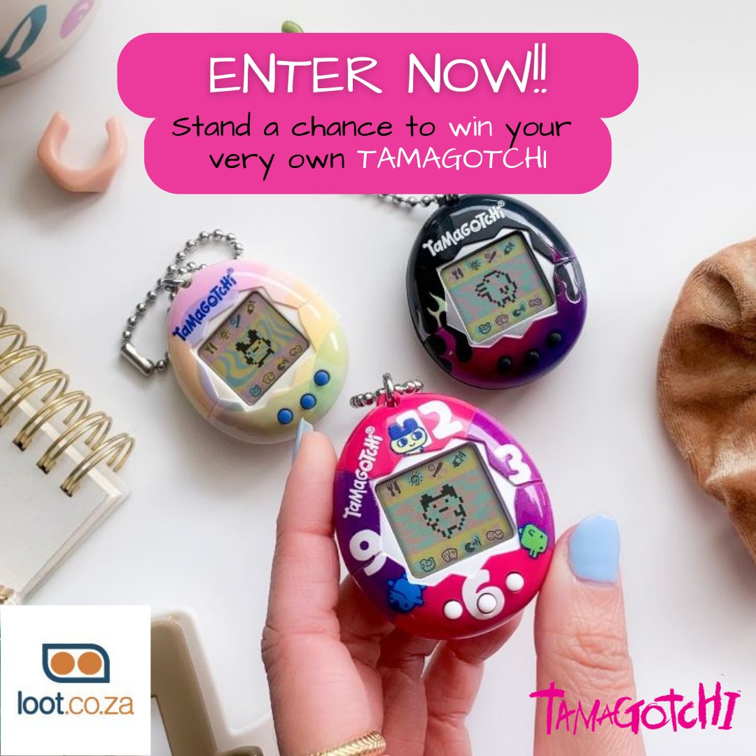 lootcoza's tweet photo. 🚨🚨 There's another TAMAGOTCHI up for grabs!! 😱🎉 Like, share and follow our page and you could be the lucky winner of this awesome giveaway! Valid till 14 September. Ts&amp;Cs Apply! #Throwback #Tamagotchi #EnterNow https://t.co/26kauXlq31