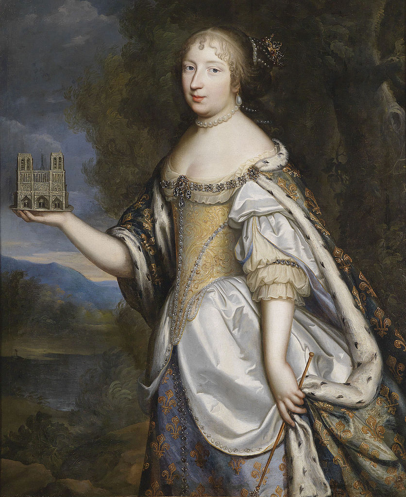 OldPortraiture's tweet photo. Born #OnThisDay in 1638: #MariaTheresaofSpain (1638-83), Queen of France as spouse of #LouisXIV, daughter of #PhilipIV 

Portrait  as patron of the Cathedral of Notre-Dame de Paris by Charles &amp; Henri #Beaubrun, 17th Century

#MarieThérèsedAutriche #Habsburg #Bourbon https://t.co/N3MO8eqAKx