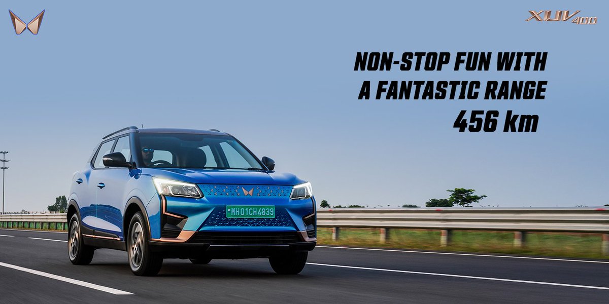 Mahindra_XUV400's tweet photo. High on performance yet so silent, all you will hear is the applause.

#XUV400 #AllElectric #MahindraXUV400 https://t.co/j4iEhzGHih