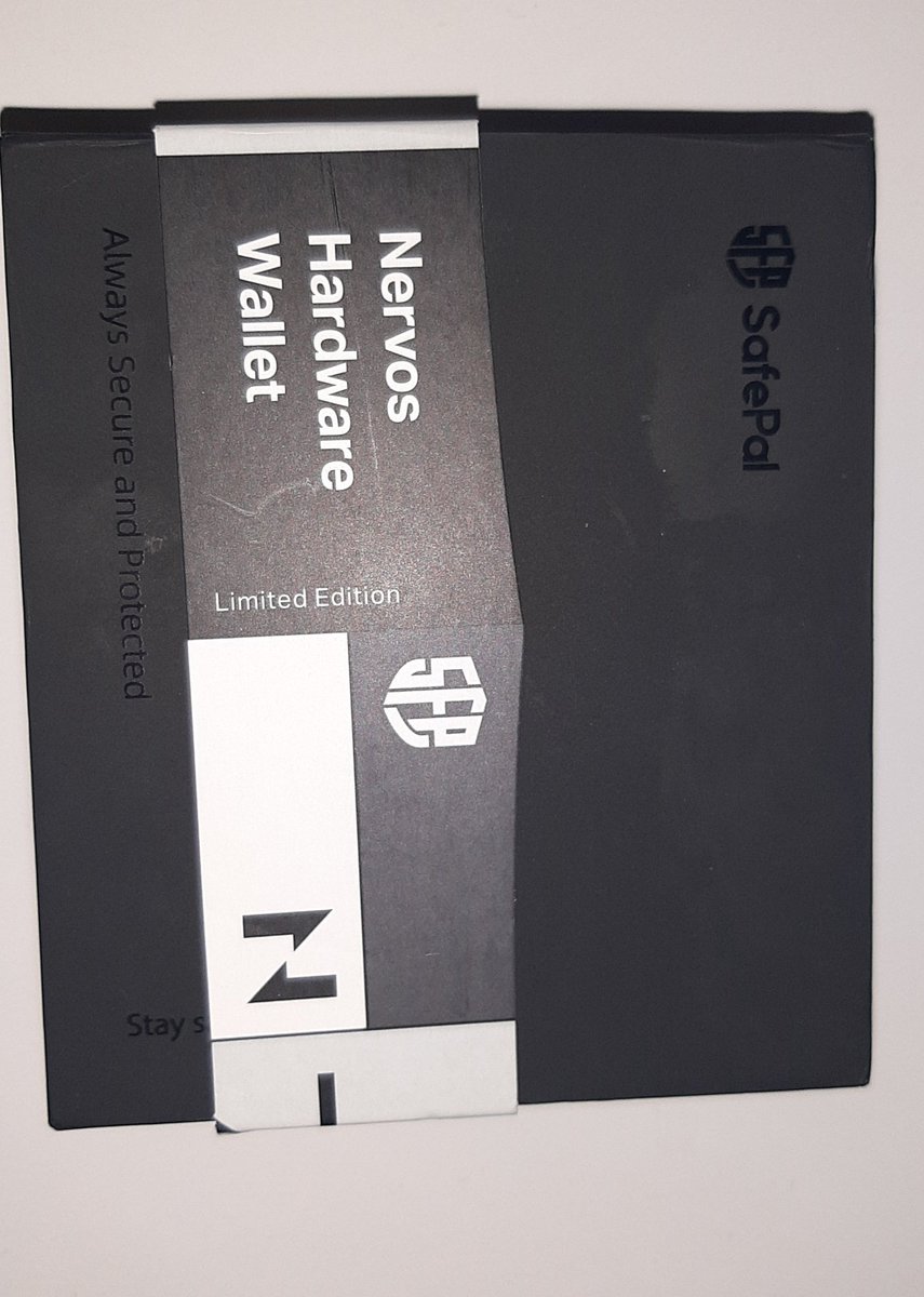 DrMODOC's tweet photo. @NervosNetwork just got my nervos custom @safepal from the competition! 

It is awesome, can store a crazy amount of tokens, has fully integrated nervos, is air gapped and makes use of your phone like no other wallet on the market! 

The custom graphics rock! 

Thanks guys https://t.co/v7rzWlDGt6