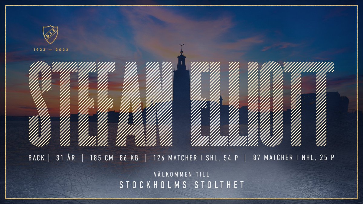 DIFHockeyse's tweet image. 📃✍🏻 | Djurgården kan med stor glädje välkomna försvararen Stefan Elliott till huvudstaden. Den 31-årige kanadensaren, som gjort tre säsonger i SHL, har skrivit på för spel kommande säsong och ansluter till laget i november.

DIFHockey.se

#DIFHockey #AlltidOavsett
