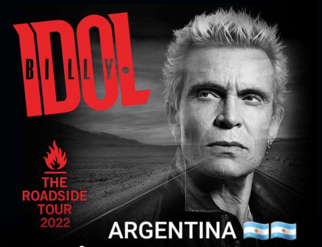 Welcome to Argentina @BillyIdol !!! We love you!!! 💪🏽💪🏽🤘🏽🤘🏽🎶🎵🎶🎵