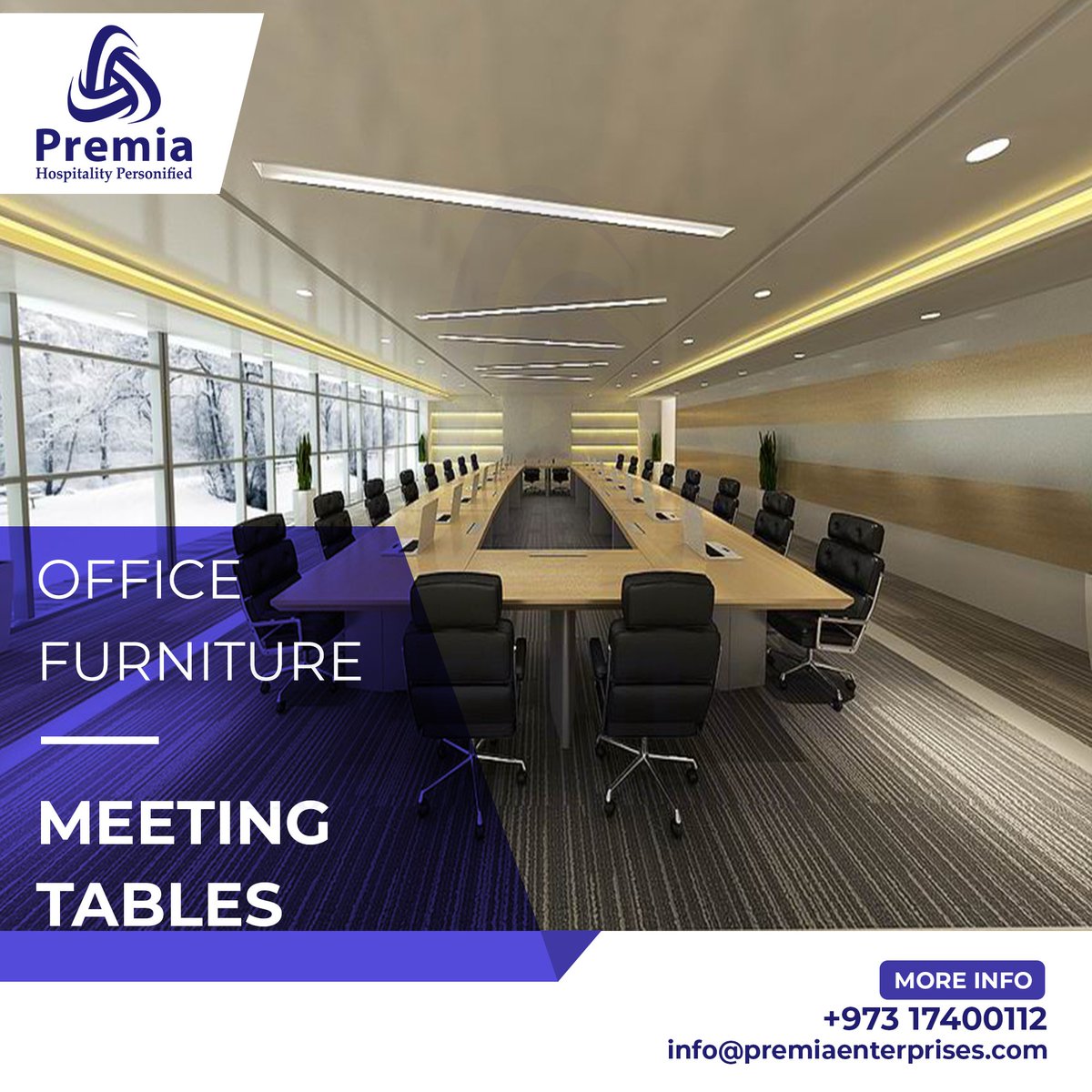 Adonistrades's tweet photo. A Sturdy conference table is a prerequisite for holding professional meetings. A great foundation to gather the focus in a room, we have a wide range of conference tables to choose from suiting your office space

Call Us on +973 17400112 https://t.co/msx9LcpzH5