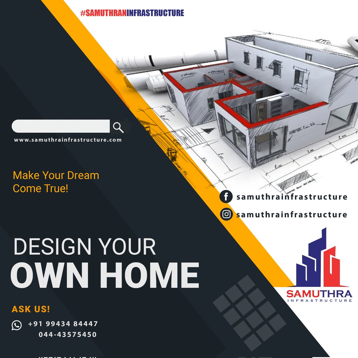 SamuthraInfras1's tweet photo. Design Your Own Home With As @SamuthraInfras1 🧱🏘🏚🏭🏢🏗

#samuthra #No1 #construction #company #tamilnadu #madurai  #Chennai #thirunelveli #pondicherry #pudhukottai #nagarkovil #samuthrainfrastructure #elevationdesign https://t.co/U0eNmb1uuR