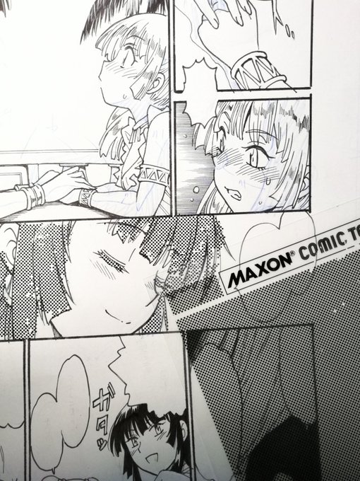 アナログ漫画家の私も数年に一回しか使わないインスタ(インスタグラムではない)。こすって転写するスクリーントーンです。上手く使えば趣のある効果が出ますが変なとこにくっついたりするので取り扱いに難が‥今回、ふと思い使ってみました。うちに結構在庫あるんだよね。 