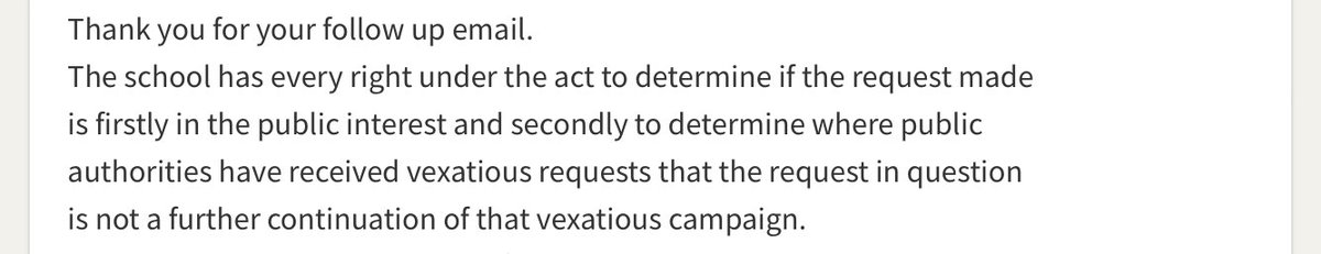 cothamside12's tweet photo. @j4_not TBT @CothamSchool business manager @AllisonCrossla1 also attempting to jump on that unlawful bandwagon &amp; doing her own bit of mangling of FOI law: https://t.co/5KiVvuvafv
