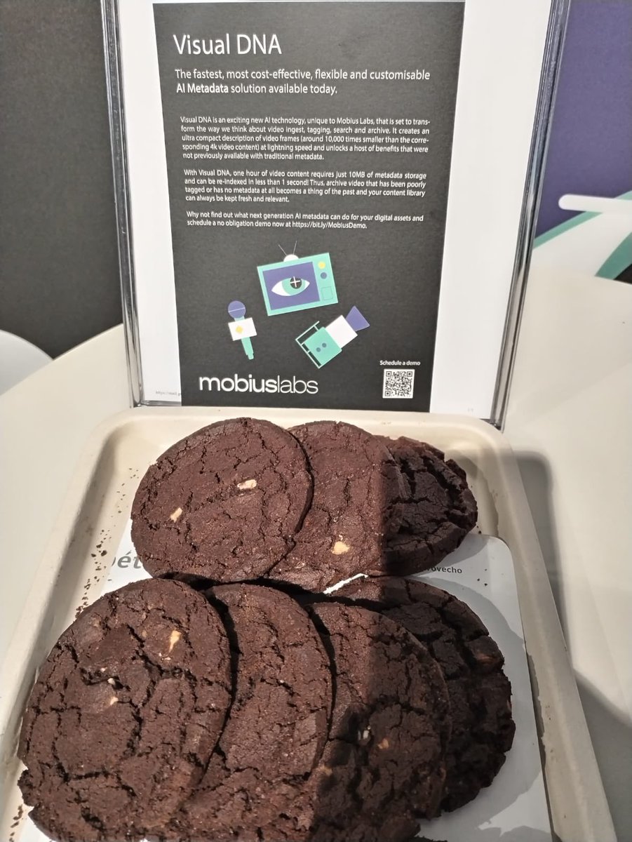 Mobius_Labs's tweet image. Day 2 of #IBC2022 just started 🎉 Pay us a visit at booth 5.D55 and learn all things #VisualDNA. PS: we’ve got cookies and swag 🍪🎁