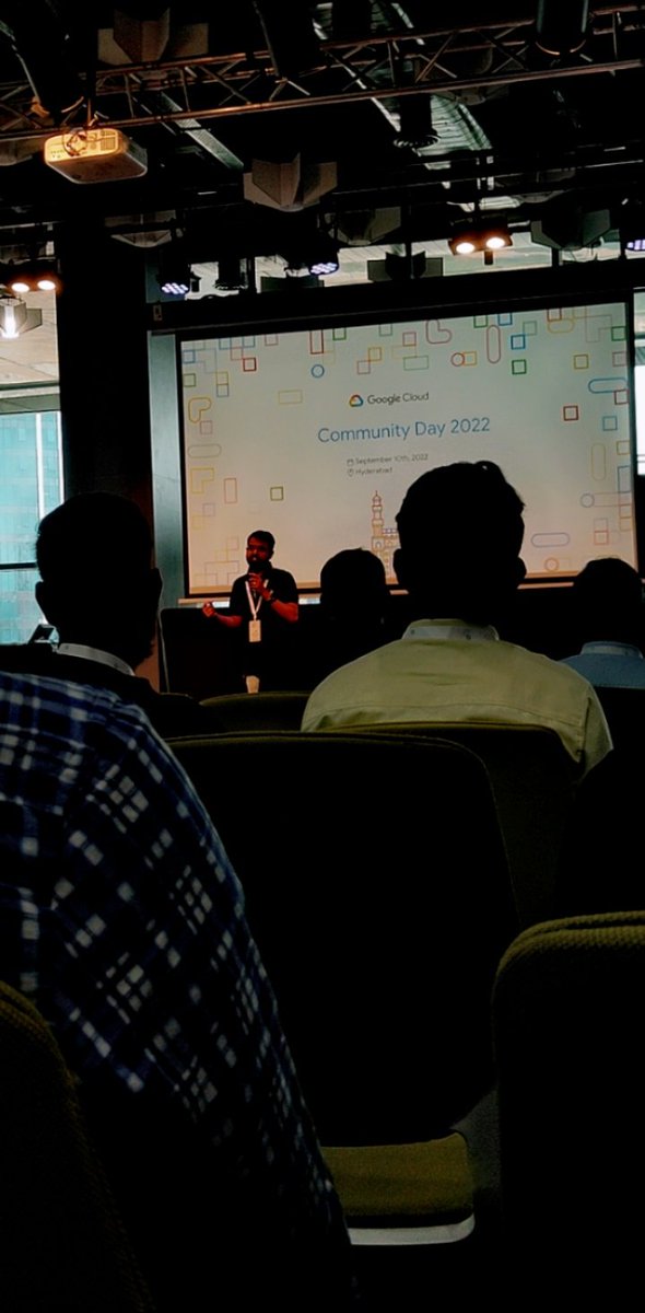 BethiRamu's tweet image. Hey everyone!!
Today I'm here @THubHyd for the #GCCDHyd Community Day 2022 meetup.
#GoogleCloud
#GoogleDeveloperGroup