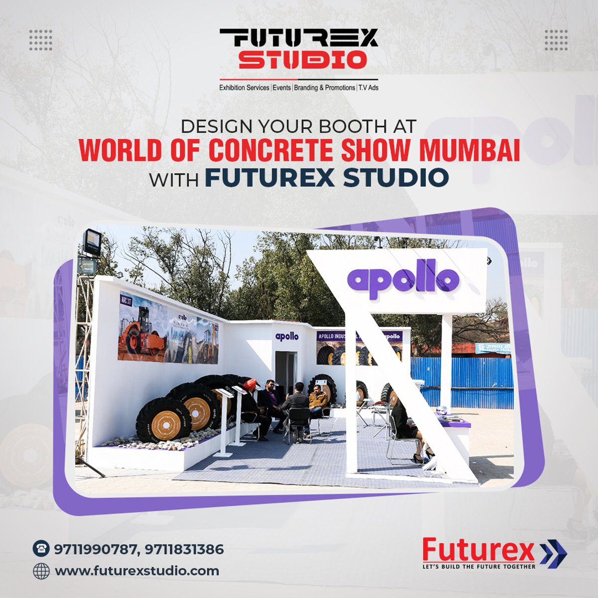 StudioFuturex's tweet photo. Create a unique pattern for your stall and execute it at World of Concrete Show Mumbai with Futurex Studio.

Exhibition Stall Design &amp; Fabrication | Booth Design | Stand Designing &amp; Fabrication | Architecture &amp; Interior Design

Visit - https://t.co/mWCdVQFcU6

#futurexstudio https://t.co/Xlb7xVe6rC