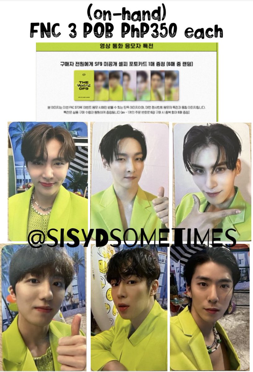 siSydsometimes's tweet photo. hiiii fam! wts / lfb ph :
#SF9 #Waveof9 albums, inclusions, POBs — some already on-hand/ some on their way 😁 ✨flexible DOP 👍🏻
💌DM me! 
✨ first 3 to dm - free lsf 😁
🏷 jaeyoon dawon zuho yootaeyang hwiyoung chani https://t.co/yhjAkgFv7J