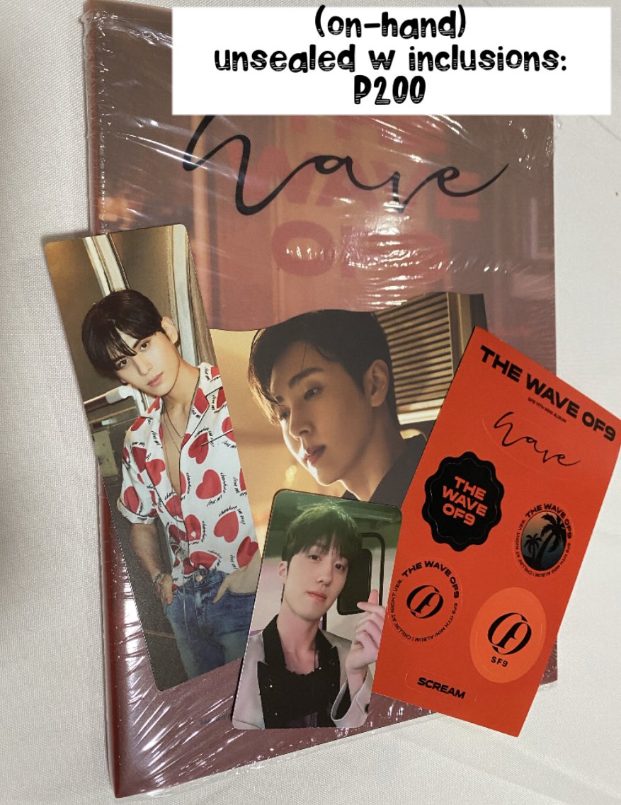 siSydsometimes's tweet photo. hiiii fam! wts / lfb ph :
#SF9 #Waveof9 albums, inclusions, POBs — some already on-hand/ some on their way 😁 ✨flexible DOP 👍🏻
💌DM me! 
✨ first 3 to dm - free lsf 😁
🏷 jaeyoon dawon zuho yootaeyang hwiyoung chani https://t.co/yhjAkgFv7J