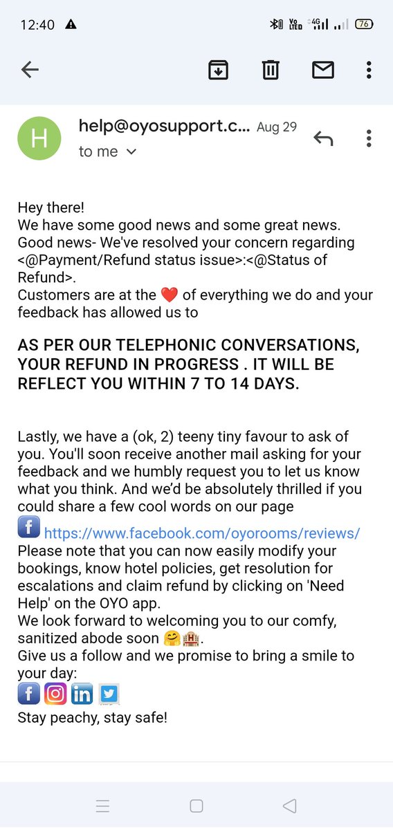 AnujJan60496970's tweet photo. @oyorooms @riteshagar @oyorooms @oyostategovt @GoI_MeitY sir mane aapke hotel app se ek room book kia tha but vha mujhse jyada charge kia gya jiske mane bill bhi lgaye mail pe customer support team ko unhone bola ki extra amount refund hoga but ab mna kr rhe hai.mai geeb hu.some proofs https://t.co/i7TNtyeUwp