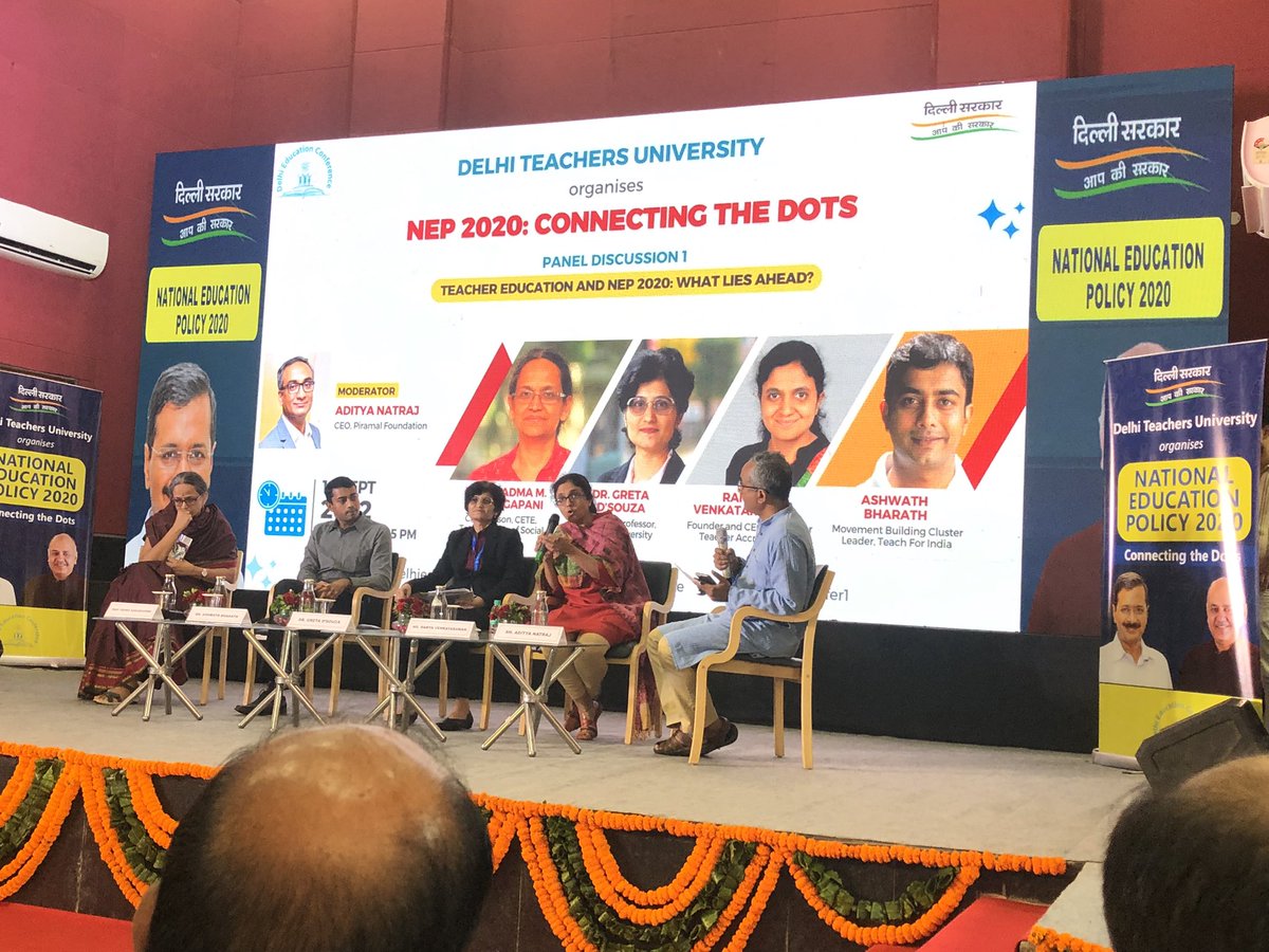 IamCJha's tweet photo. #NEPConnectingTheDots
Ramya Ma’am from @CENTA_Team shared an anecdote shared by a teacher
“My father used to talk about professions of my siblings, but when it comes to me he used to say she is just a teacher. But after getting recognition things changed.”
@delhieduconfer1 https://t.co/FhRcMNArt7