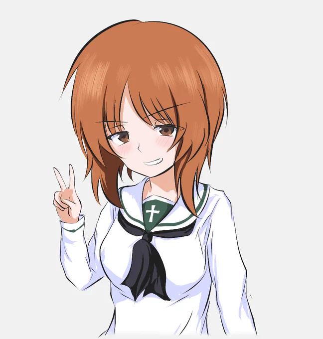 幼少のやんちゃ性格のまま成長したみぽりん描いた 