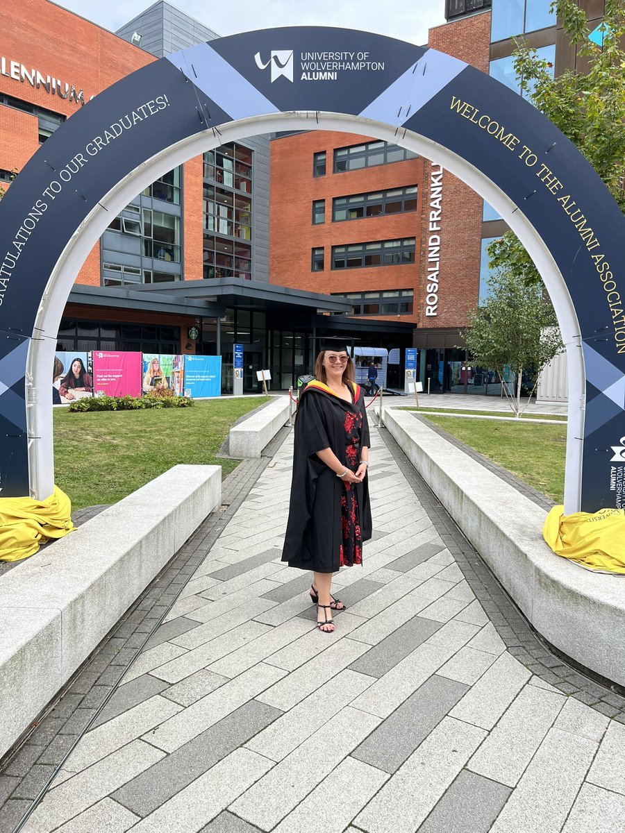 snabless's tweet photo. A lovely day yesterday spent with family and friends celebrating my Master of Science in Advanced Clinical Practice graduation #MScACP from @wlv_uni #Graduation π©π»βππ₯π https://t.co/nkroPBnfec
