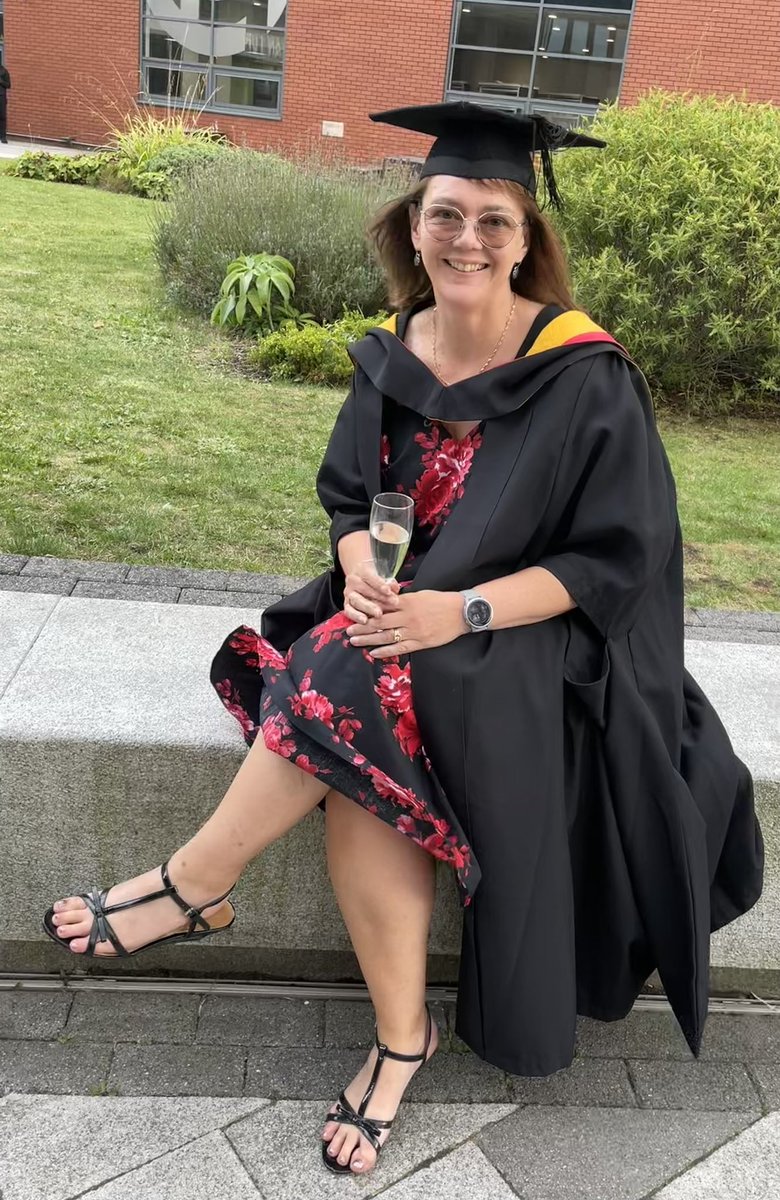 snabless's tweet photo. A lovely day yesterday spent with family and friends celebrating my Master of Science in Advanced Clinical Practice graduation #MScACP from @wlv_uni #Graduation π©π»βππ₯π https://t.co/nkroPBnfec