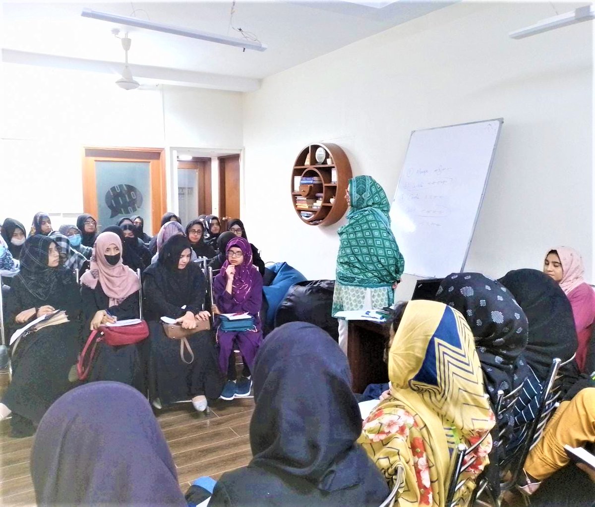 CodeGirlsKhi's tweet photo. Entrepreneurial Skills Workshop happening at @CodeGirlsKhi for Cohort 11
Trainer: @FaizaYousuf
@shamimrajani @Hasnainwalji
#WomenInTechPK https://t.co/VgEvTUuNJ7
