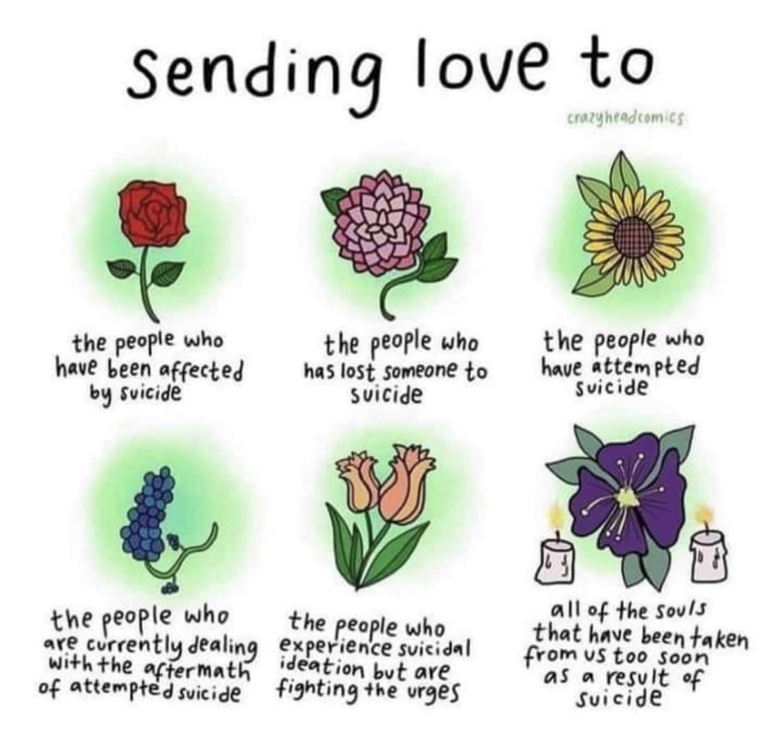 Suicide prevention day your not a lone  please be kind 💙💙 <a href="/yanafarming/">YANA</a> #yournotalone #MentalHealthMatters #sucidepreventionday