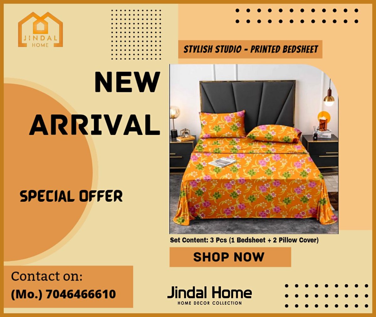 Jindal_home's tweet image. 💥🔥New Arrival🔥💥❇️
💐 Hurry Up...Printed Bedsheets Available.....
♦️ Stylish Studio - Cotton Printed Bedsheet Set in Double Size
🔶Contact us @☎️ Mr. Lokesh Joshi: +91 7046466610
🌐Website: jindalhome.in
#jindalhome #bedsheetmanufacturer #printedbedsheet #comforter