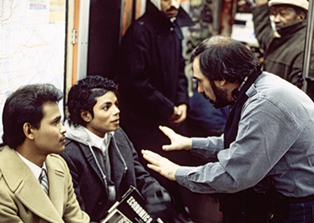 JohnBarkerATRM's tweet photo. MARTIN SCORSESE directing the music video for Michael Jackson's Bad. https://t.co/axObhV6dXX