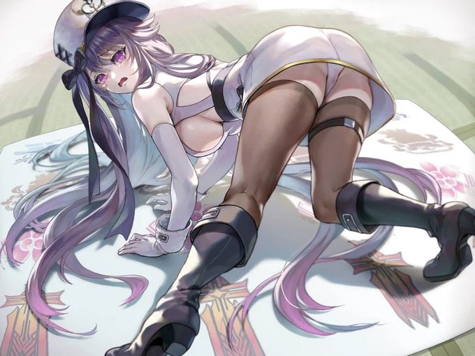 今日久しぶりにLIVE配信があるので、再掲ツイスターゲームしてるクーちゃん 