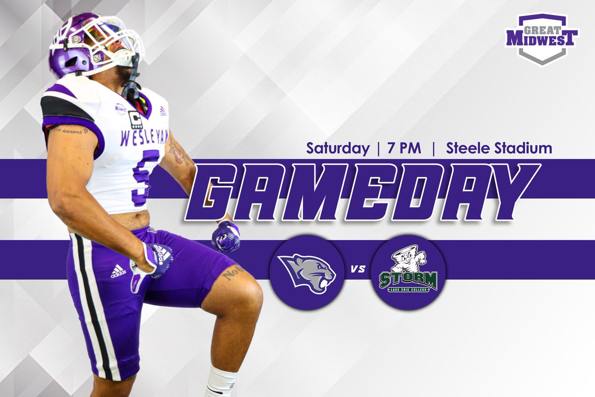 KWCPanthers's tweet photo. 🚨HOME OPENER🚨

Football looks to even their record with a big matchup against the Storm

🆚 Lake Erie
🏟 Steele Stadium
🕖 7 PM
🔗 https://t.co/gX3BAbSb8j

#OneTeamWesleyan | #ForTheW https://t.co/WQPgrzmP1N