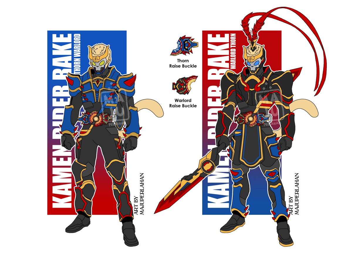 Update, Its Reverse Time!?. Kamen Rider Rake Thorn and Warlord