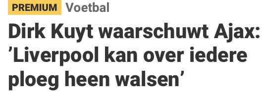 Ik Waarschuw Dirk Kuyt: Iedereen kan over ADO heen walsen !
#ajax #dirkkuyt #ado