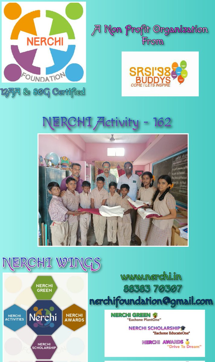 Nerchi_NGO's tweet photo. NERCHI Activity - 162

We have Distributed School Uniforms for the under privileged students Studying in Sathyamoorthi Middle School Aranthangi Pudhukottai.

God bless them🙏 https://t.co/f7Ol4hgYto