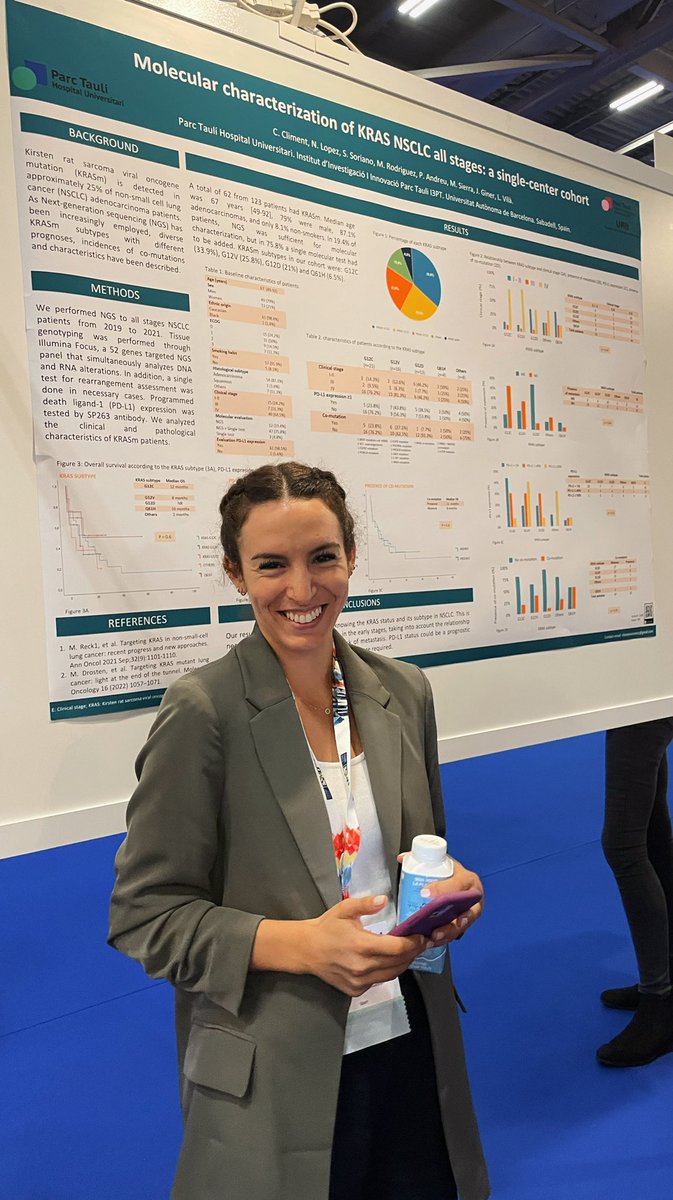 La Dra Carla Climent, R5 d’oncologia mèdica del <a href="/parctauli/">Consorci Corporació Sanitària Parc Taulí</a> al congrés europeu d’oncologia mèdica <a href="/myESMO/">ESMO - Eur. Oncology</a> #ESMO22 <a href="/OncoTauli/">OncoTauli</a> 👏🏻🫁🎯