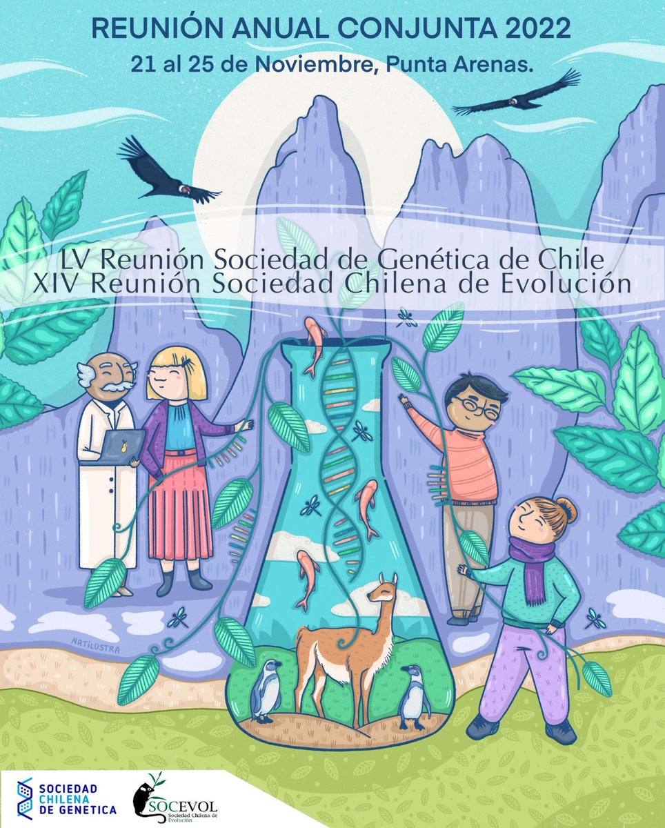 Evolución y genética ? Buen cóctel no? Si te suena la idea , acompáñanos en Punta Arenas, 21 al 25 de noviembre. Inscripciones en Sochigen. Cl ⁦<a href="/sochigen/">Sociedad de Genética de Chile</a>⁩ ⁦⁩ ⁦<a href="/RRelagh/">RED LATINOAMERICANA DE GENÉTICA HUMANA-RELAGH</a>⁩ ⁦<a href="/ECLAMC1/">ECLAMC</a>⁩ ⁦<a href="/acmgencol/">ACMGen Colombia</a>⁩ ⁦<a href="/sochipe/">Sociedad Chilena de Pediatría</a>⁩ ⁦<a href="/ICBDSR/">ICBDSR</a>⁩