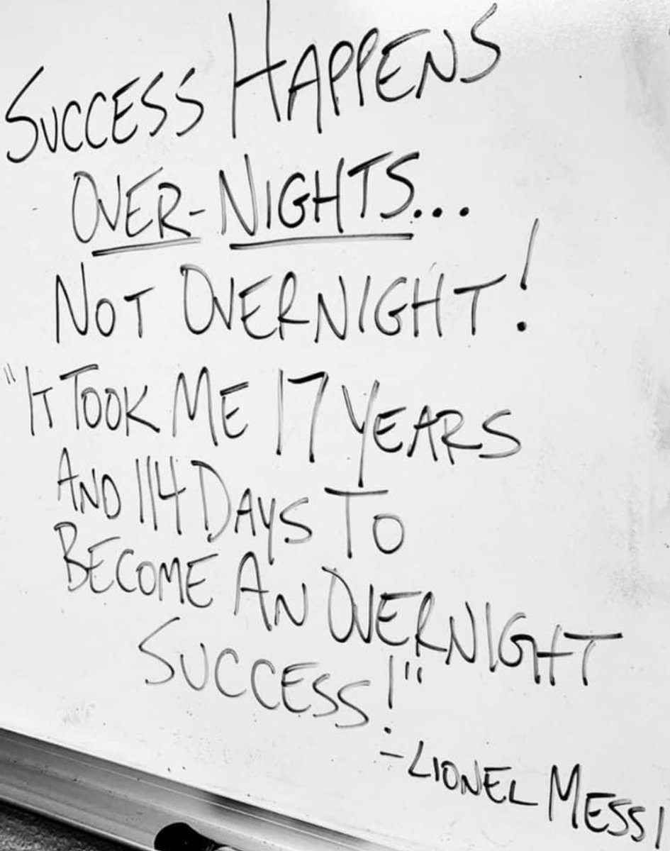 DrewMaddux's tweet photo. SUCCESS happens “Over-Nights”...not Over night! 💯 https://t.co/WtkTAGaoca