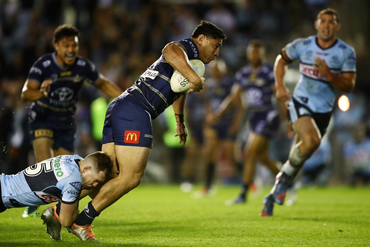 nthqldcowboys's tweet photo. 83 minutes, 23 runs, 253 metres, 101 post-contact metres, 7 tackle breaks, 41 tackles and the try to send it to extra time! 

INCREDIBLE! https://t.co/JZRbrvbrsP