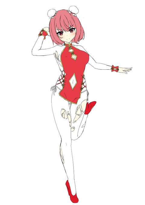 TLにエッチなチャイナドレスがあったので借りました
全身タイツは邪道かな? 