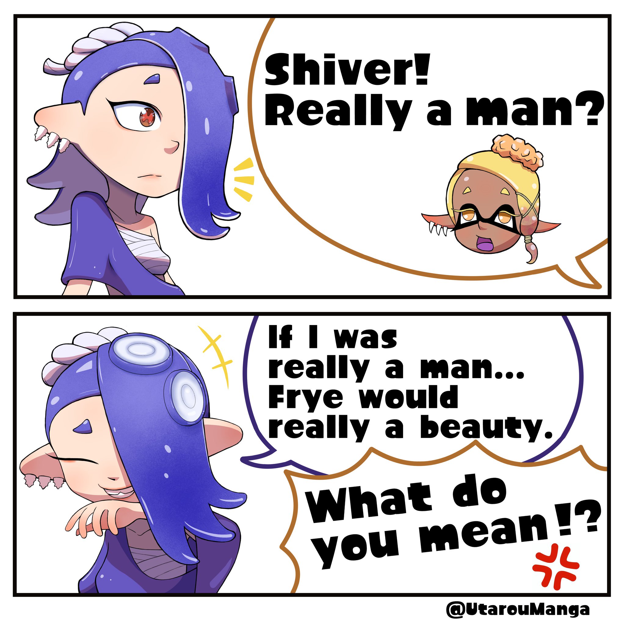 It doesn’t matter. #deepcut #shiversplatoon #FryeSplatoon #Splatoon3 #NintendoSwitch #shiver #frye https://t.co/8XC8yYlYSf