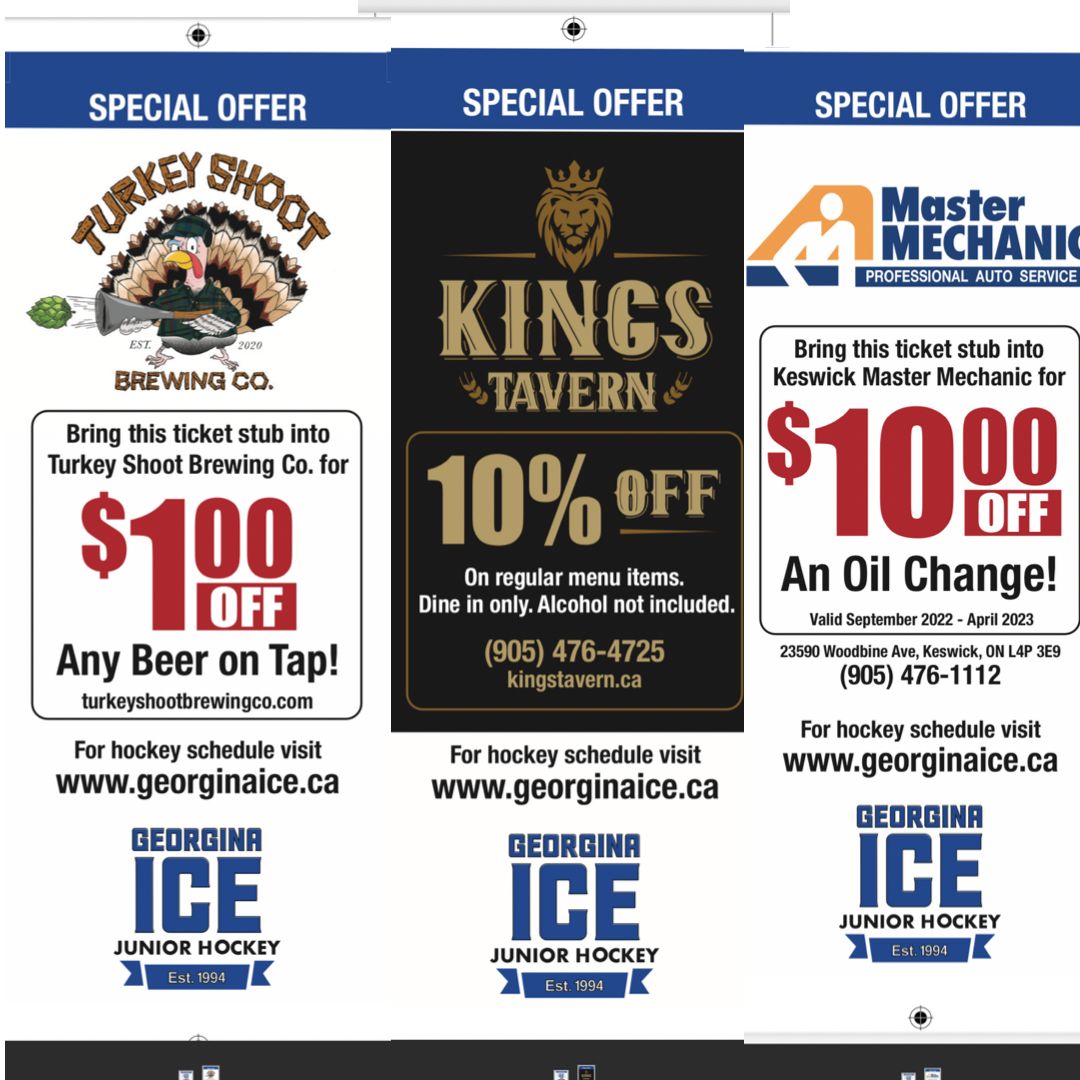 GeorginaIce's tweet image. 🚨🧊SEASON TICKETS 🧊🚨

Best prices in the PJHL for the best fans and community in the league. Season tickets available Friday night at our Home Opener #HockeyNightInGeorgina #Rollice #Section94 #IceWarning #PackTheIcePalace